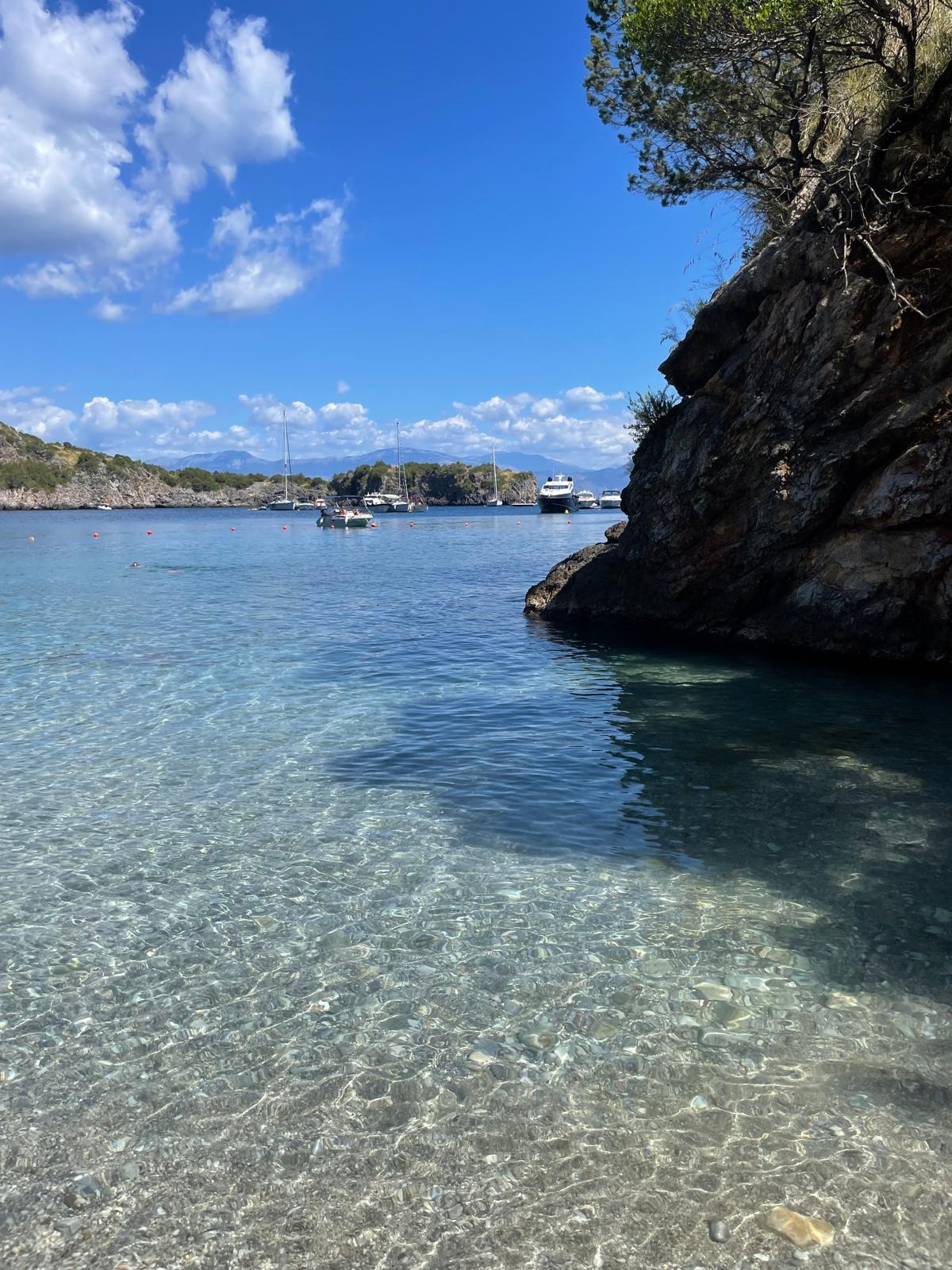 Mare cristallino della costa degli Infreschi